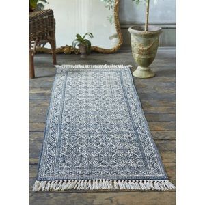 Beautiful Navy Blue Patina Vie Runner